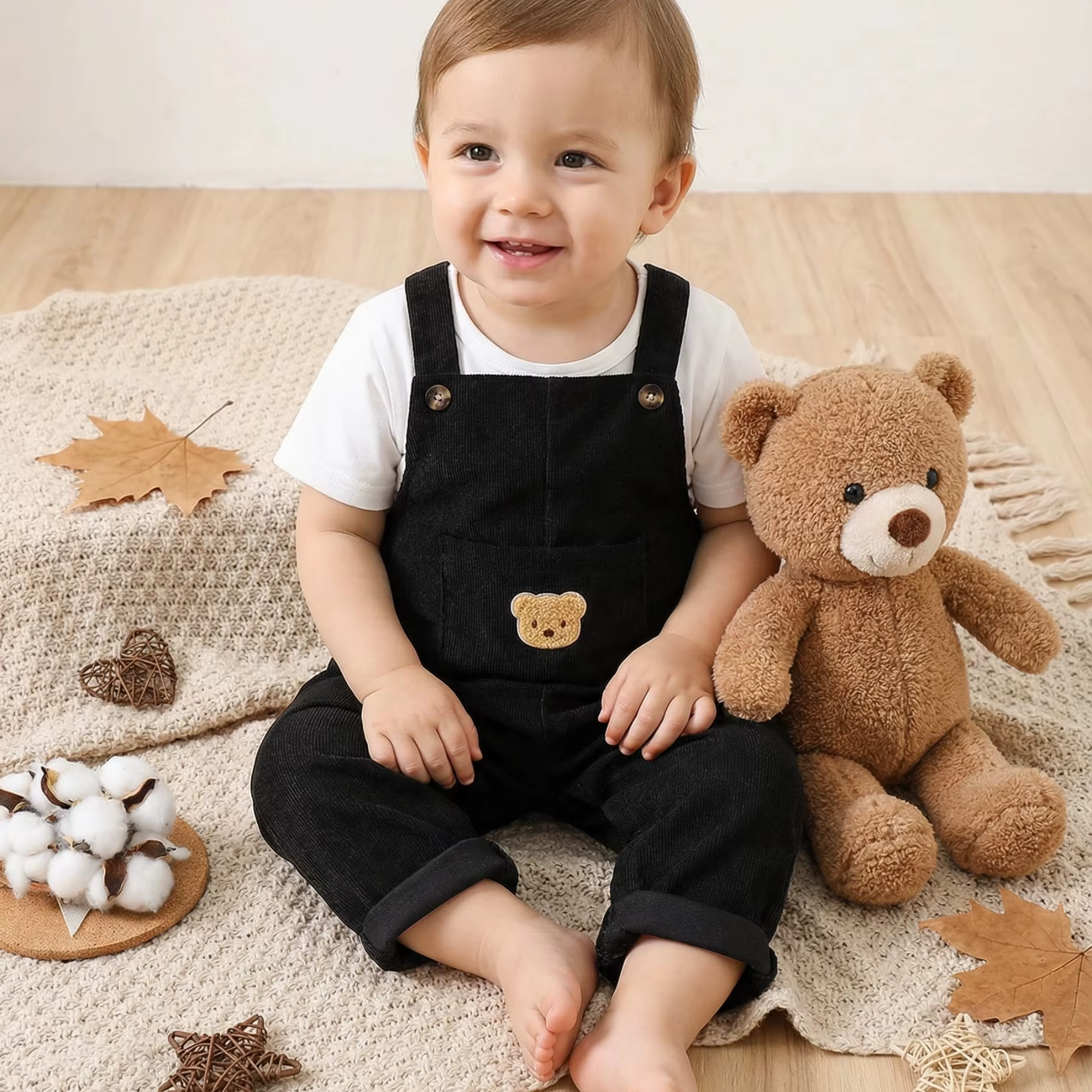 Teddy Corduroy Overalls