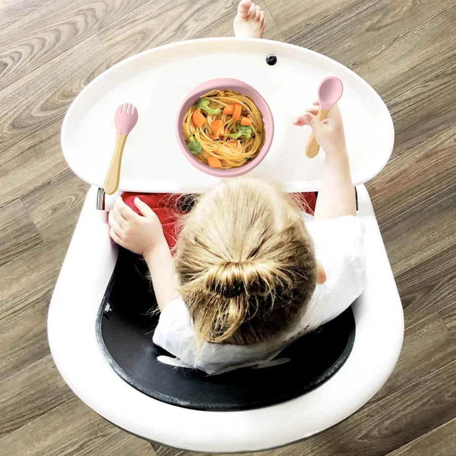 Silicone Baby Feeding Bowl Set